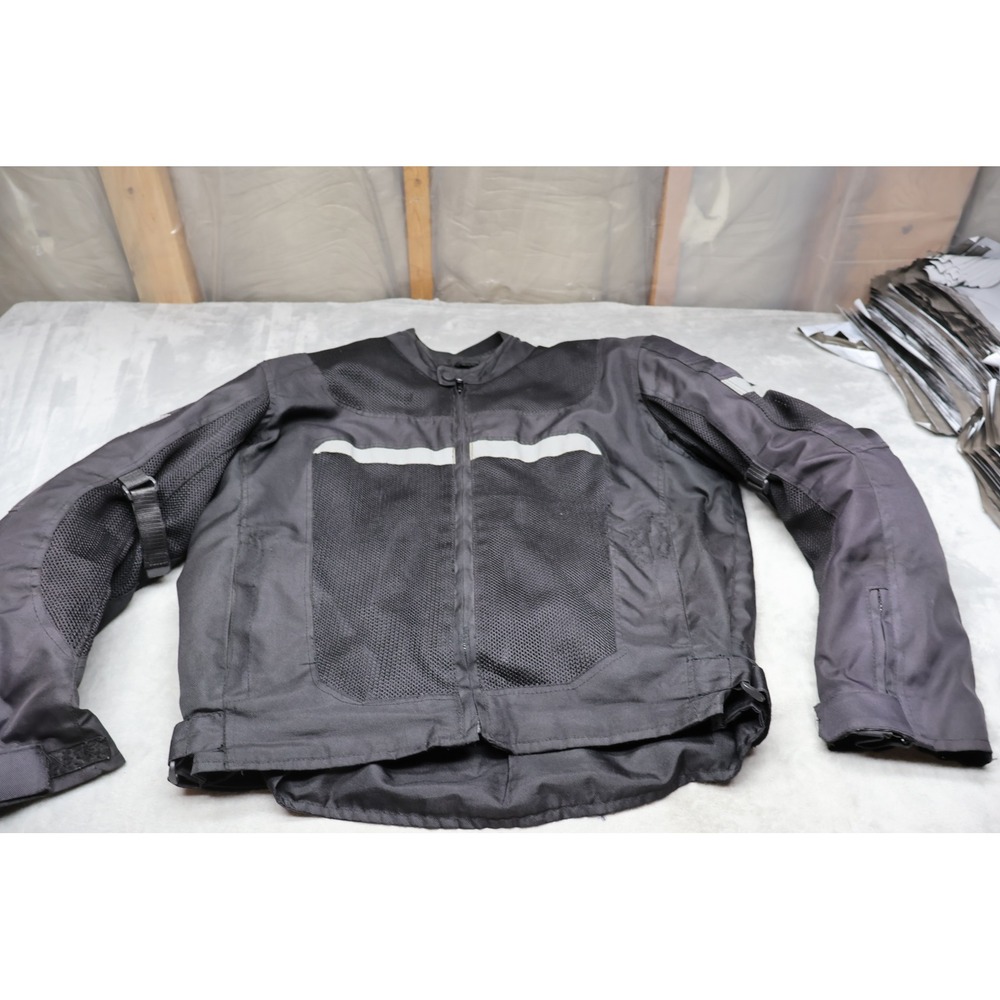 Vance Leather Jacket Mens Large Black Removable Quilted Liner Riding Motorcycle